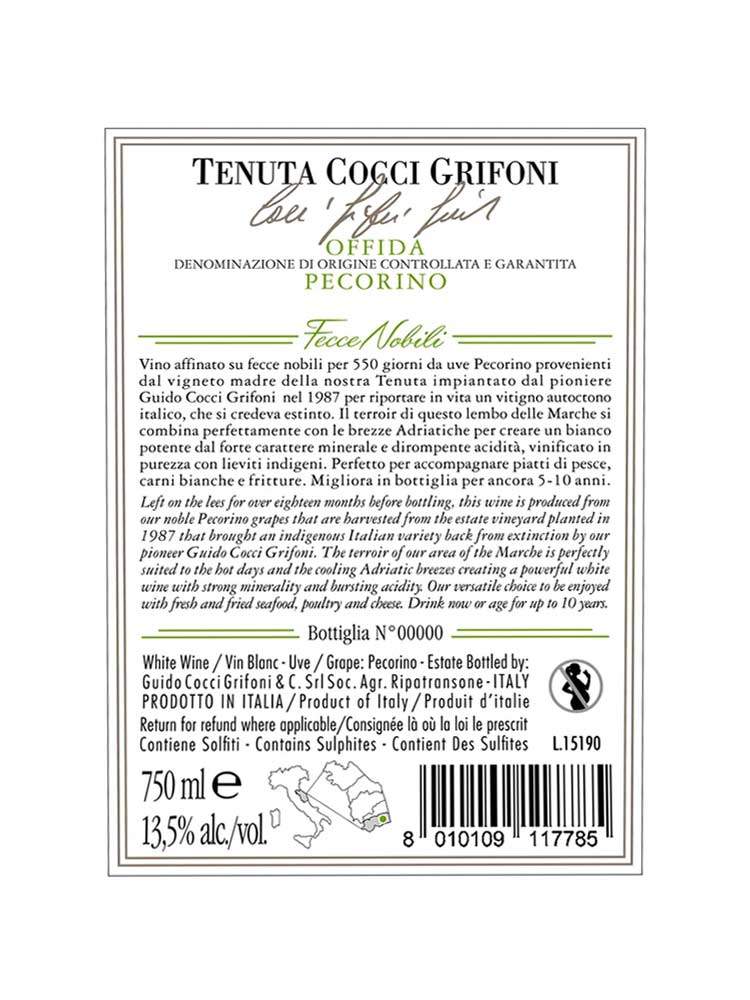Offida DOCG Pecorino Guido Cocci Grifoni - immagine 2